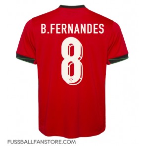 Portugal Bruno Fernandes #8 Replik Heimtrikot EM 2024 Kurzarm